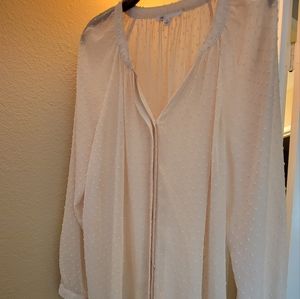 🌟RESERVED🌟DR2 SWISS DOT BLOUSE  XL